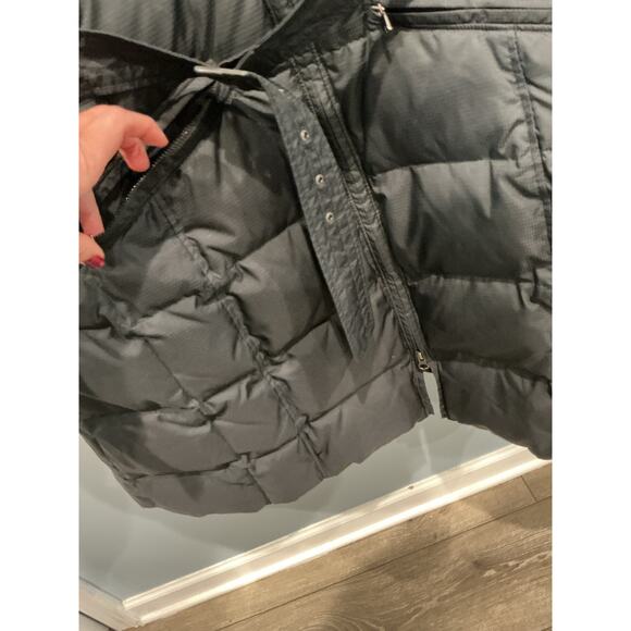 Woolrich Womens Long Duck Down Puffer Coat Plus Size 2XL 2X Black Belted Feather - Picture 8 of 16